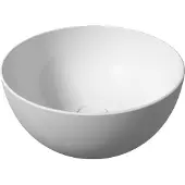 Salenzi Unica Round ronde opbouw wastafel waskom glans wit 40x20cm