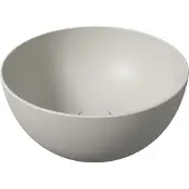 Salenzi Unica Round ronde opbouw wastafel waskom mat grijs 40x20cm