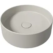 Salenzi Hide Circle opbouw wastafel waskom mat grijs 40x12cm