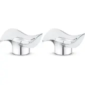 Georg Jensen Theelichthouder Cobra RVS (Set van 2)