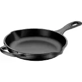 Le Creuset Gietijzeren Ronde Skillet Mat Zwart 23cm