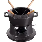 Staub Fondueset 16cm - zwart