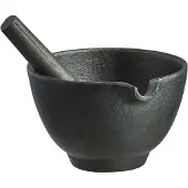 Satake Nabe gietijzeren vijzel Zwart