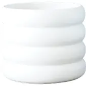 DBKD Mud bloempot wit middel - Ø 14 cm.