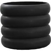 DBKD Mud Pot Medium - Bloempotten Keramiek Black - 20180402b