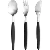 Gense Focus De Luxe Bestekset 12 Stk - Besteksets Kunststof Black - 20493