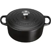 Le Creuset Gietijzeren Ronde Braadpan Mat Zwart 22cm 3,3l