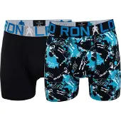 Cr7 Boxershorts 2-Pack - Zwart/Blauw Kids