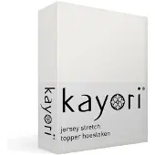 Kayori Topper Hoeslaken Shizu Offwhite (Jersey)-2-persoons (140/160 x 200/210/220 cm)
