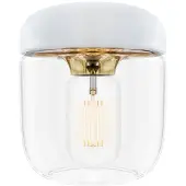 UMAGE Acorn Lampenkap Wit / Messing - Lampenkappen Glas White - 2105
