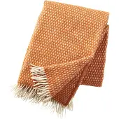 Klippan Yllefabrik Knut wollen plaid oranje