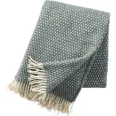 Klippan Yllefabrik Knut wollen plaid groen