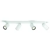 Philips Led opbouwspot | Rond | Pongee | Wit | 4x GU10 fitting