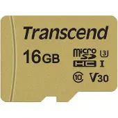 Transcend 16GB micro SDHC Class 10 UHS-I U3 V30 MLC
