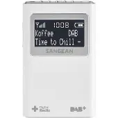 Sangean DPR-39, zakradio, oplaadbaar, DAB+, wit