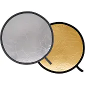 Delamax 2 in 1 reflectiescherm rond 55cm goud/zilver