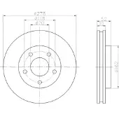 Hella 8DD 355 106-011 Remschijf