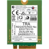 HP lt4120 LTE/EV-DO/HSPA+ WWAN. Datanetwerk: 4G,EDGE,EVDO,GPRS,GSM,HSPA+,LTE,WCDMA. Breedte: 30 mm, Diepte: 42 mm, Hoogte: 2,3 mm