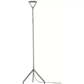Luce Plan Design vloerlamp Lola, dimbaar, alu / grijs / zink, Woon-/ Eetkamer, Aluminium, Design, vloerlamp
