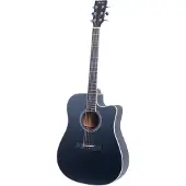 Fazley W70-DMBK ColourTune Dreadnought Matte Black westerngitaar