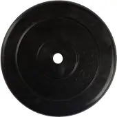 VirtuFit Gietijzeren Halterschijf - Halter gewicht - 30 mm - 15 kg - Zwart
