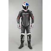Spidi Track Replica Evo 1-Delig Pak Zwart Wit Maat 46