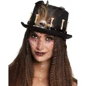 Boland Voodoo hoed deluxe (zwart)