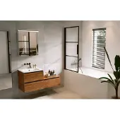 Riho Grid GB501 Badwand Draaibaar 80 X 150cm Met Mat Zwart Profiel Links - Veiligheidsglas - Douche, Douchewanden, Badwanden - 8714148581407