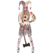 Atosa Bloody Arlequin Costume Goud M-L Kinderen
