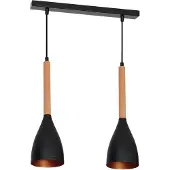 Luminex Hanglamp Muza, dimbaar, zwart, Woon-/ Eetkamer, metaal, Modern, hanglamp