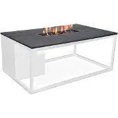 Cosi Vuurtafel Loft 120 x 80 cm white frame black top