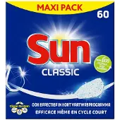 SUN Vaatwastabletten Classic Normaal 60 Stuks