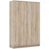 Molecule Kleerkast met 3 deuren in sonoma houtlook modern ontwerp 120x180x54