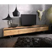 DELIFE Tv-meubel Stonegrace 240 cm acacia natuur 4 deuren