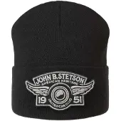 Stetson Retro Beanie Muts United Car Club Zwart|Maat: