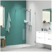 Sealskin Inloopdouche i am type a3 100x200 cm helder glas antikalk rvs look