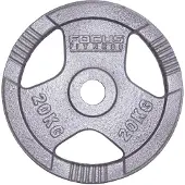 Focus fitness Halterschijf 30 mm - Focus Fitness Hamerton - 20 kg - Gietijzer