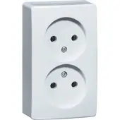 Peha Opbouw stopcontact dubbel creme - 4678960