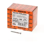 Heco Spaanplaatschroef lenskop RVS A2 pozidriv FIX-plus 3.0x35mm (per 200 stuks)