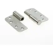 Bsw Kogelstiftpaumelle RD BB 807 STD RVS links 89 x 89 x 3mm