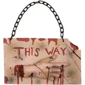 Boland wegwijsbord 'This Way' 19 x 31 cm