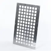 Gavo Ventilatieplaat enkel rij aluminium 25 x 40cm