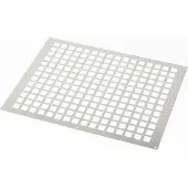 Gavo Ventilatieplaat enkel rij aluminium 50 x 40cm