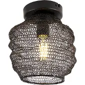 QAZQA Oosterse plafondlamp zwart - Nidum Bene