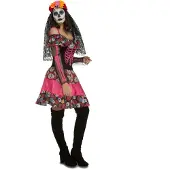 MOM Day Of The Dead Woman Costume Roze S Kinderen