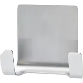 TESA Powerstrips Dubbele haak - RVS - ophanghaak - verwijderbare haken - waterproof - badkamerhaak - opplak haak