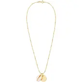 Elli - Halsketting - Dames Bol Plaatje Kauri Schelp Hanger Trend in 925 Sterling Zilver - Dames