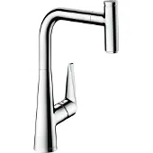 Hansgrohe Keukenkranen, HG ééngreeps wastafelmengkraan 300 TALIS S DN 15, met sBox, uittrekbare uitloop chroom