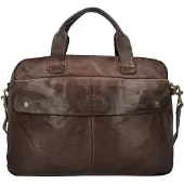Harold's Aktentas 'Saddle' chocoladebruin / sepia