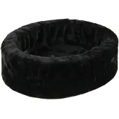Petcomfort katten / hondenmand bont zwart (56X50X15 CM)
